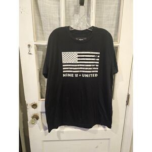 Nine 12 United‎ American Flag T-Shirt Unisex Size XL